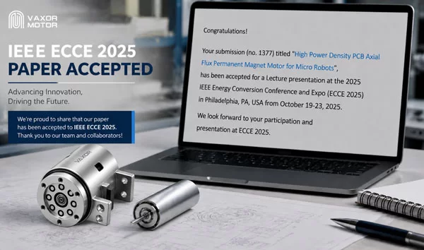 VAXOR MOTOR의 Micro Axial-Flux 모터 연구, IEEE ECCE 2025 승인